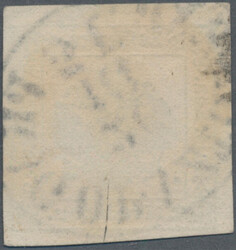 1853, 2 Kr. blaugrün, Ovalstempel PRAG O.P.A. ZTGS. EXP., tadellose ...