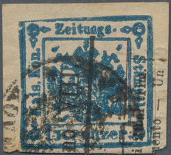 1858, 1 Kr., Type II, sog. "Rovereto-Fälschung" (mangelnder ...