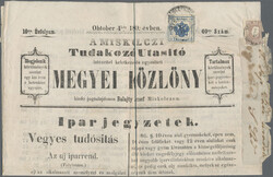 1859, 1 Kr. blau, Type IIb mit Zusatzfrankatur Oesterreich Nr. 17, ...