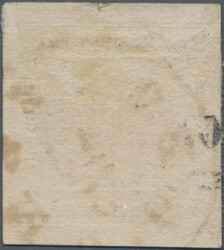 1858, 2 Kr. rot, links teils Randlinienschnitt, sonst voll- bis ...