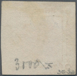 1858, 4 Kr. rot, eng geschnitten, mit K 2 I.R.SPEDIZIONE GAZETTE ...