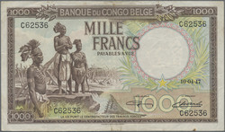 110.550.55: Banknotes – Africa - Belgian Congo