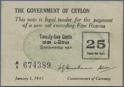 110.570.400: Banknoten - Asien - Sri Lanka