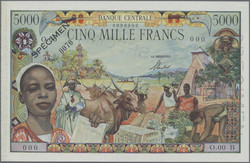 110.550.25: Banknoten - Afrika - Äquatorial-Afrikanische Staaten