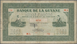 110.560.115: Banknoten - Amerika - Französisch Guiana