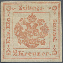 4775: Lombardy Venetia Newspaper Tax Stamps