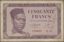 110.550.240: Banknoten - Afrika - Mali
