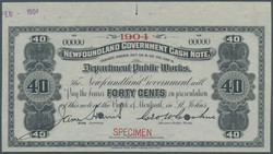 110.560.210: Banknotes – America - Newfoundland