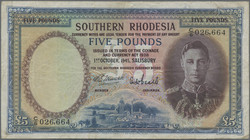 110.550.395: Banknoten - Afrika - Südrhodesien
