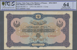 110.570.465: Banknoten - Asien - Türkei