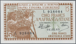 110.550.90: Banknoten - Afrika - Burundi