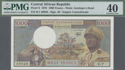 110.550.480: Banknotes – Africa - Central African Republic