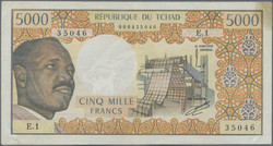 110.550.440: Banknotes – Africa - Chad