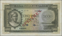 110.550.190: Banknotes – Africa - Congo Republic