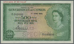 110.540: Banknoten - Zypern
