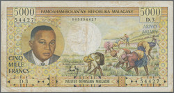 110.550.220: Banknoten - Afrika - Madagaskar