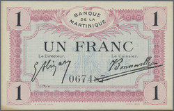 110.560.196: Banknoten - Amerika - Martinique