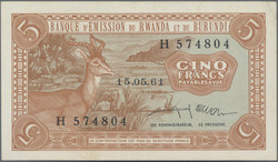 110.550.320: Banknoten - Afrika - Ruanda-Burundi