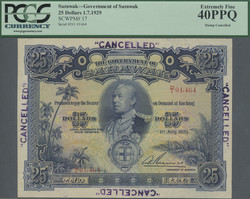 110.570.376: Banknoten - Asien - Sarawak