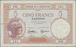 110.580.130: Banknoten - Ozeanien - Tahiti