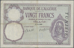 110.550.450: Banknoten - Afrika - Tunesien