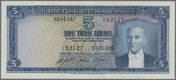 110.570.465: Banknoten - Asien - Türkei