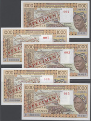 110.550.470: Banknoten - Afrika - Westafrikanische Staaten