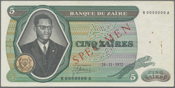 110.550.475: Banknoten - Afrika - Zaire