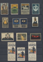7740: Collections and Lots Poster Stamps, Vignettes - Vignettes
