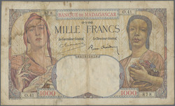 110.550.220: Billets - Afrique - Madagascar