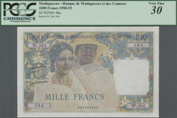 110.550.220: Billets - Afrique - Madagascar
