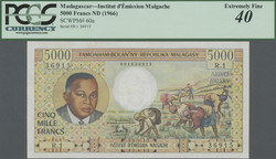 110.550.220: Billets - Afrique - Madagascar
