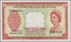 110.570.296: Banknoten - Asien - Malaya & Britisch Borneo