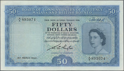 110.570.296: Banknoten - Asien - Malaya & Britisch Borneo