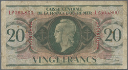110.560.196: Banknotes – America - Martinique