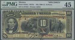 110.560.200: Banknotes – America - Mexico