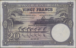 110.550.55: Banknotes – Africa - Belgian Congo