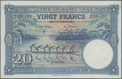 110.550.55: Banknotes – Africa - Belgian Congo