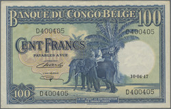 110.550.55: Banknotes – Africa - Belgian Congo