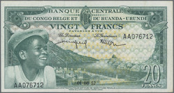 110.550.55: Banknotes – Africa - Belgian Congo