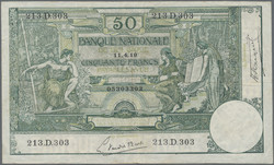 110.40: Banknotes - Belgium