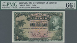 110.570.376: Banknoten - Asien - Sarawak