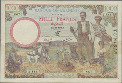 110.550.450: Banknoten - Afrika - Tunesien