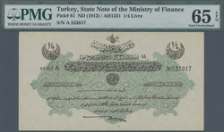 110.570.465: Banknoten - Asien - Türkei