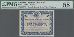 110.30: Banknoten - Andorra