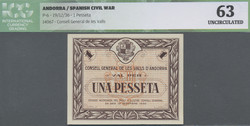 110.30: Banknoten - Andorra