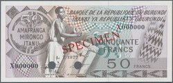 110.550.90: Banknoten - Afrika - Burundi