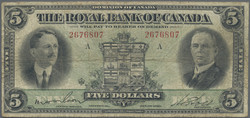 110.560.170: Banknotes – America - Canada
