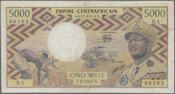 110.550.480: Banknoten - Afrika - Zentralafrikanische Republik