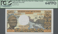 110.550.190: Banknotes – Africa - Congo Republic